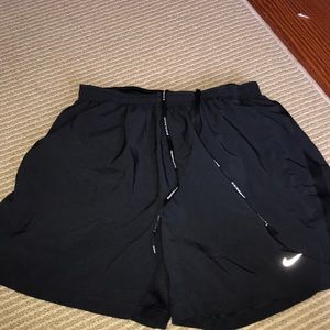 Black Nike Dri fit running shorts